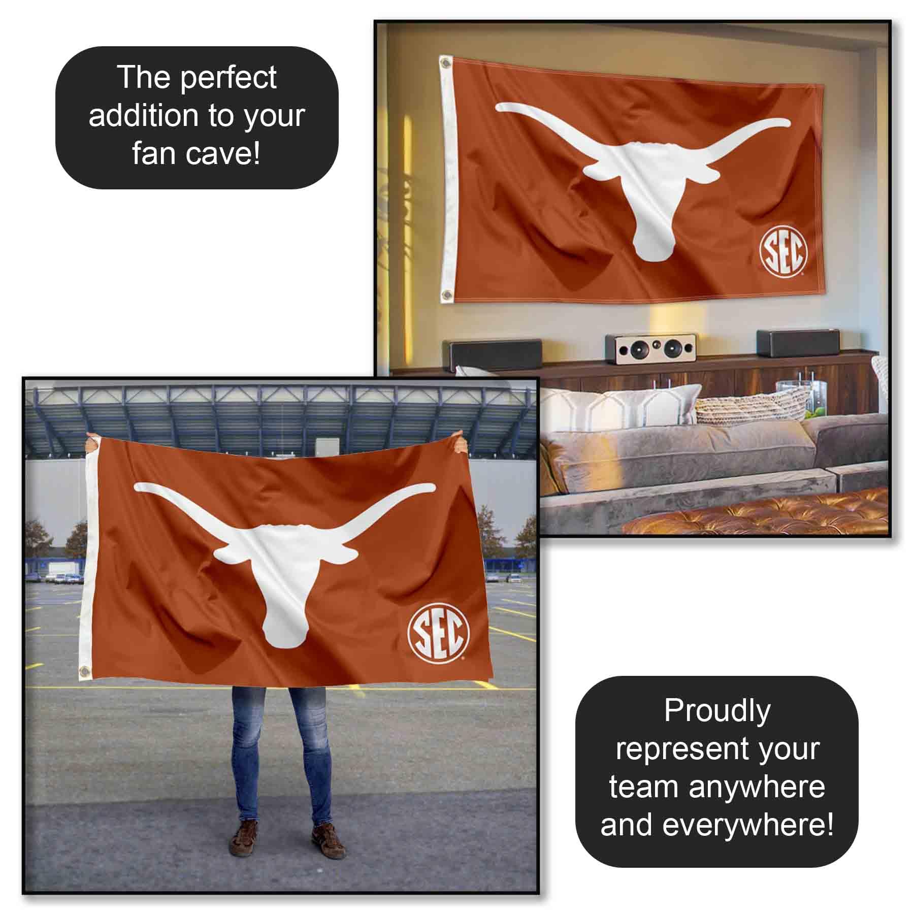 Amazon.com : College Flags & Banners Co. Texas Longhorns SEC Large